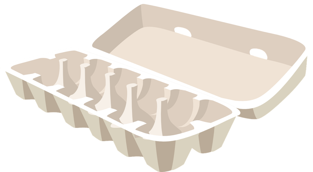 Illustration eines Eier-Kartons